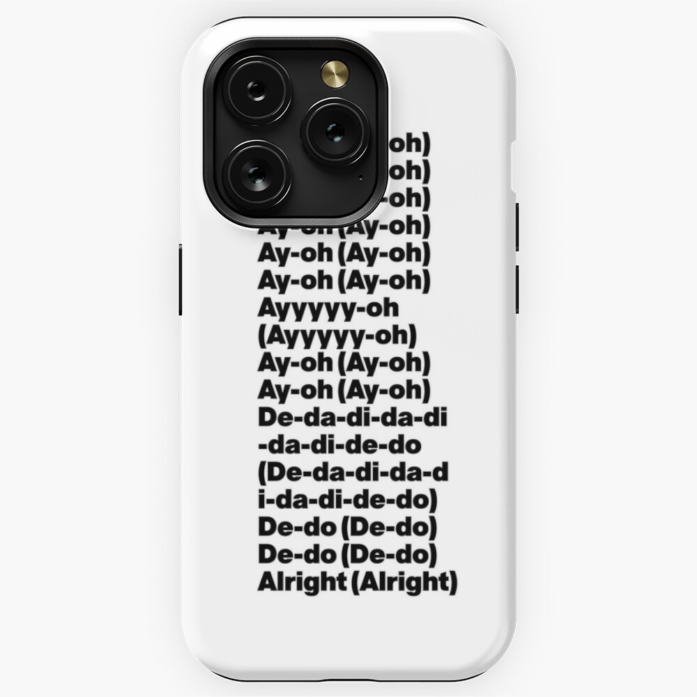 Ay-Oh - Freddie Mercury (Live Aid) Lyrics Black - Queen iPhone Case for  Sale by AlanDe