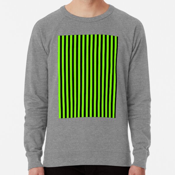 Rayures verticales vert et noir chartreuse Sweatshirt léger