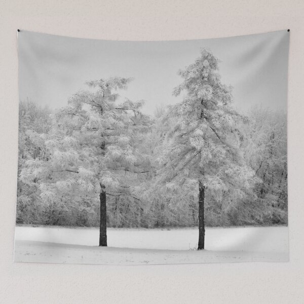 Item preview, Snowy twin pines designed and sold by cannedmoods.