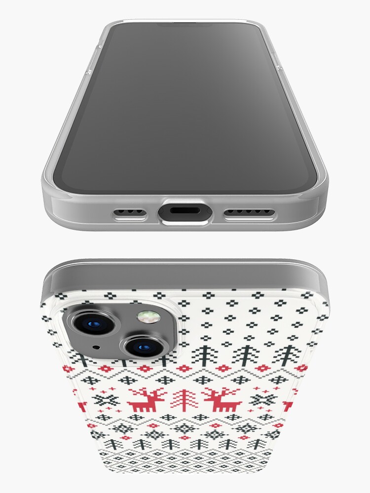 Alternate view of Holiday Sweater Pattern iPhone Case