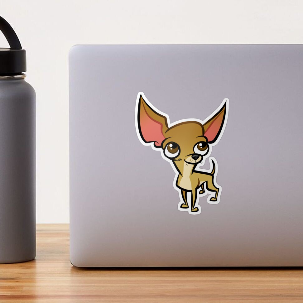 Chihuahua Caricature Sticker