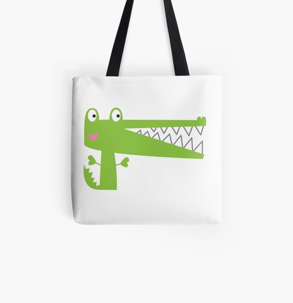 Cutie Crocodile All Over Print Tote Bag