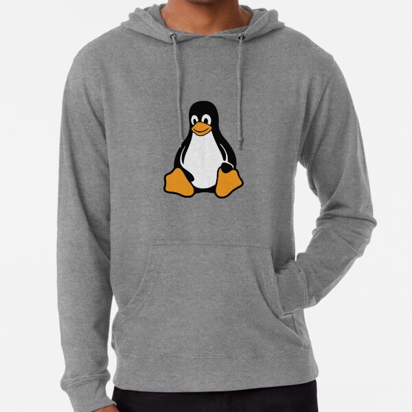 Linux tux pingouin Lightweight Hoodie