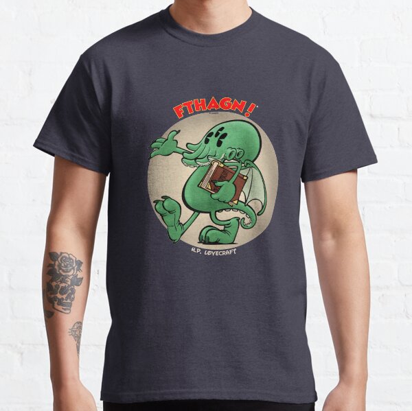 Vintage cartoon Cthulhu - color Classic T-Shirt