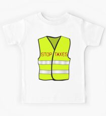 Camiseta para niños Impuestos de parada de chaleco amarillo