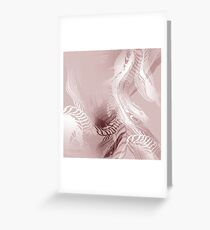 The Twist 1 - Abstract Design in Shell Pink Greeting Card