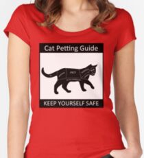 Cat Petting Guide Women's Fitted Scoop T-Shirt