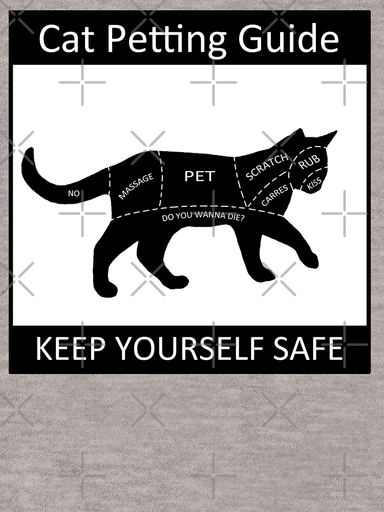 cat petting guide shirt