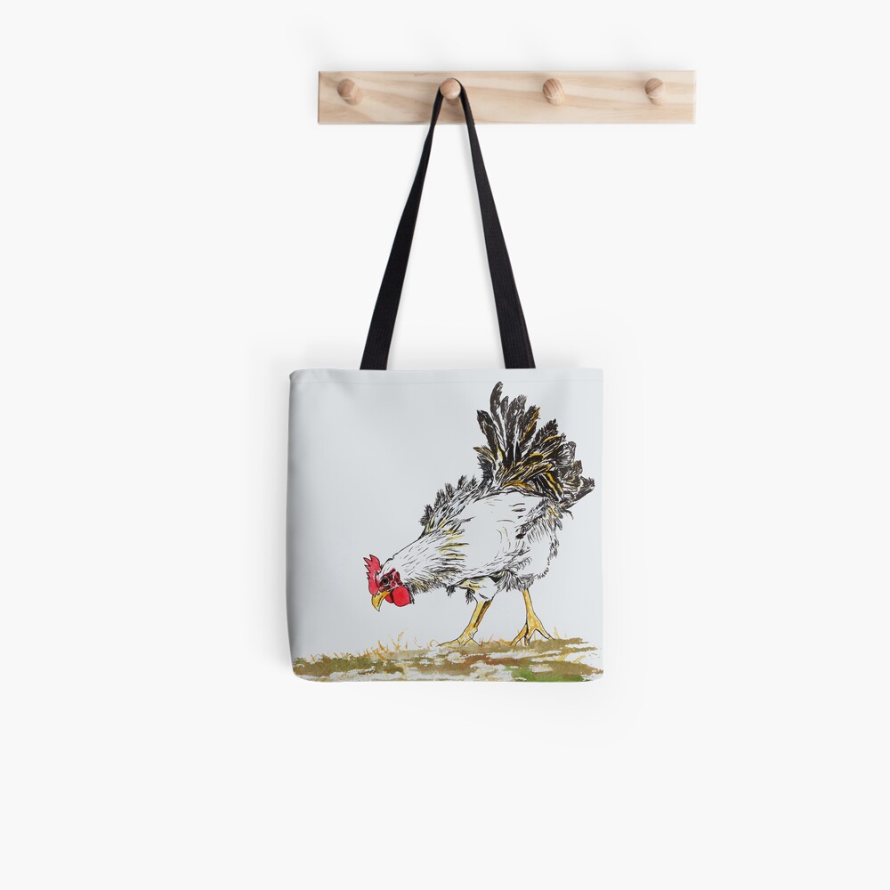 Scratching Around Tote Bag