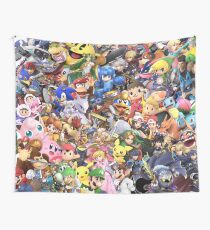 Super Smash Bros Ultimate - Character Collage Tapestry