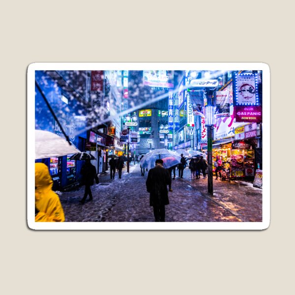 From My Umbrella - Snowy Night Magnet