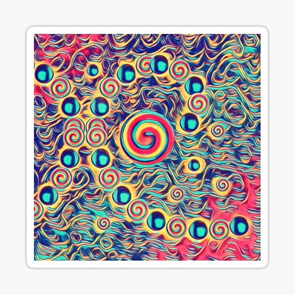Rolling waves Sticker
