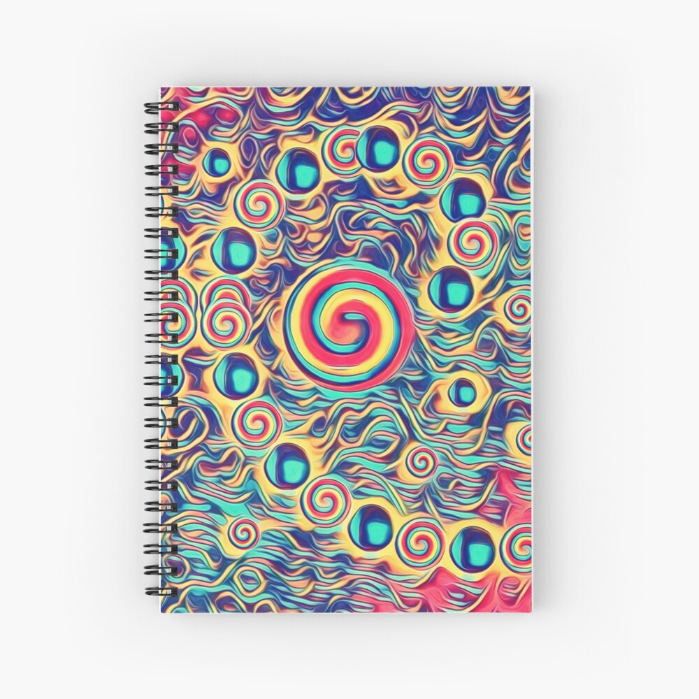 Rolling waves Spiral Notebook