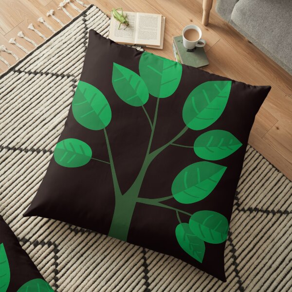 sapling young tree Floor Pillow