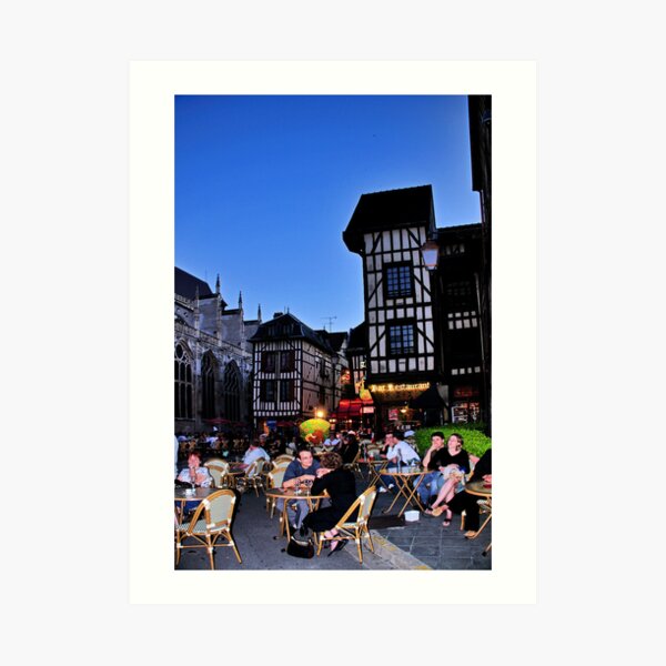 Troyes at Night Art Print