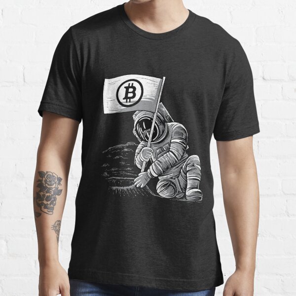 Bitcoin BTC Crypto Shirt cryptocurrency miner moon Essential T-Shirt