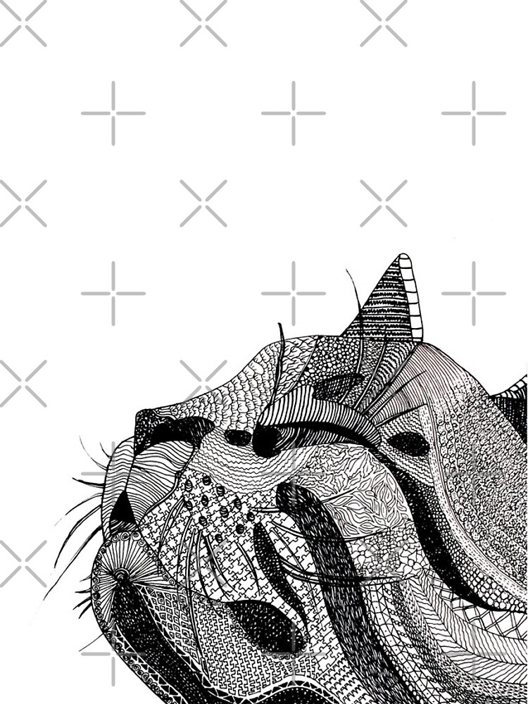 Zentangle Cat by angelagerrard
