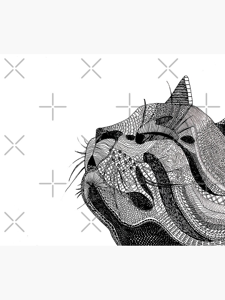 Zentangle Cat by angelagerrard