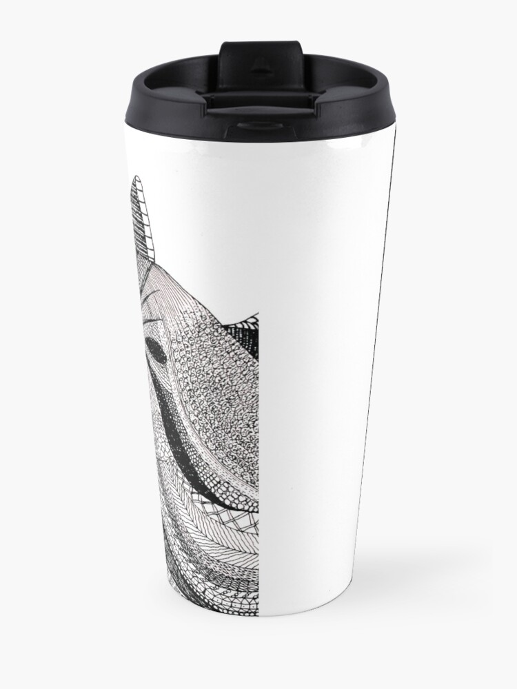 Alternate view of Zentangle Cat Travel Mug