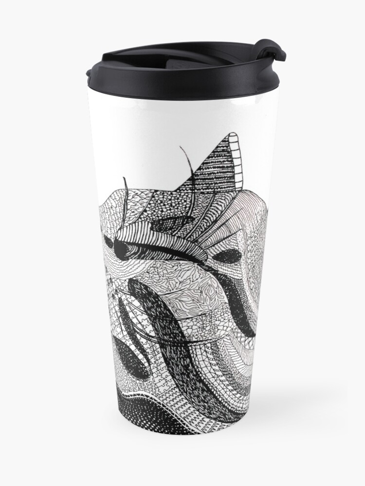 Alternate view of Zentangle Cat Travel Mug