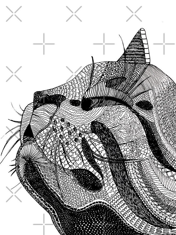 Zentangle Cat by angelagerrard