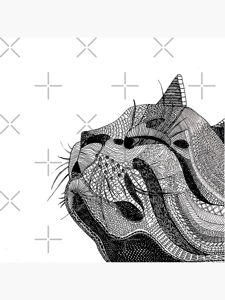 Zentangle Cat by angelagerrard