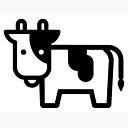 Cartoon Cow Icon Greeting Card By ronisback Redbubble