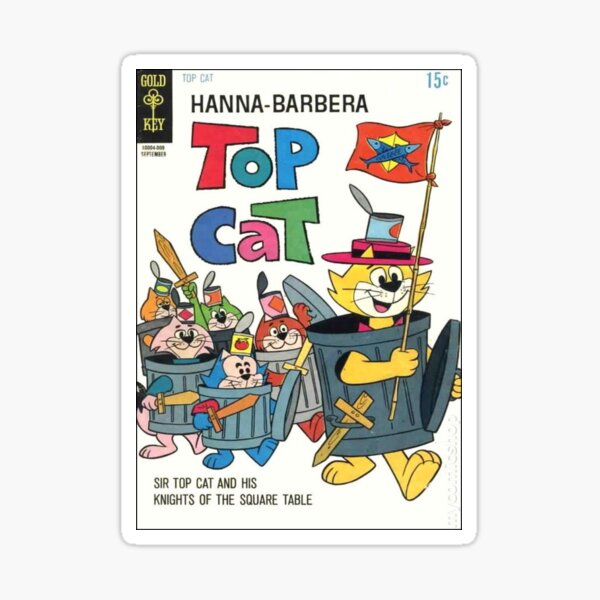 "Top Cat" Sticker by Wokswagen Redbubble