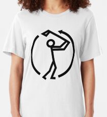 Golf Swing Icon Slim Fit T-Shirt