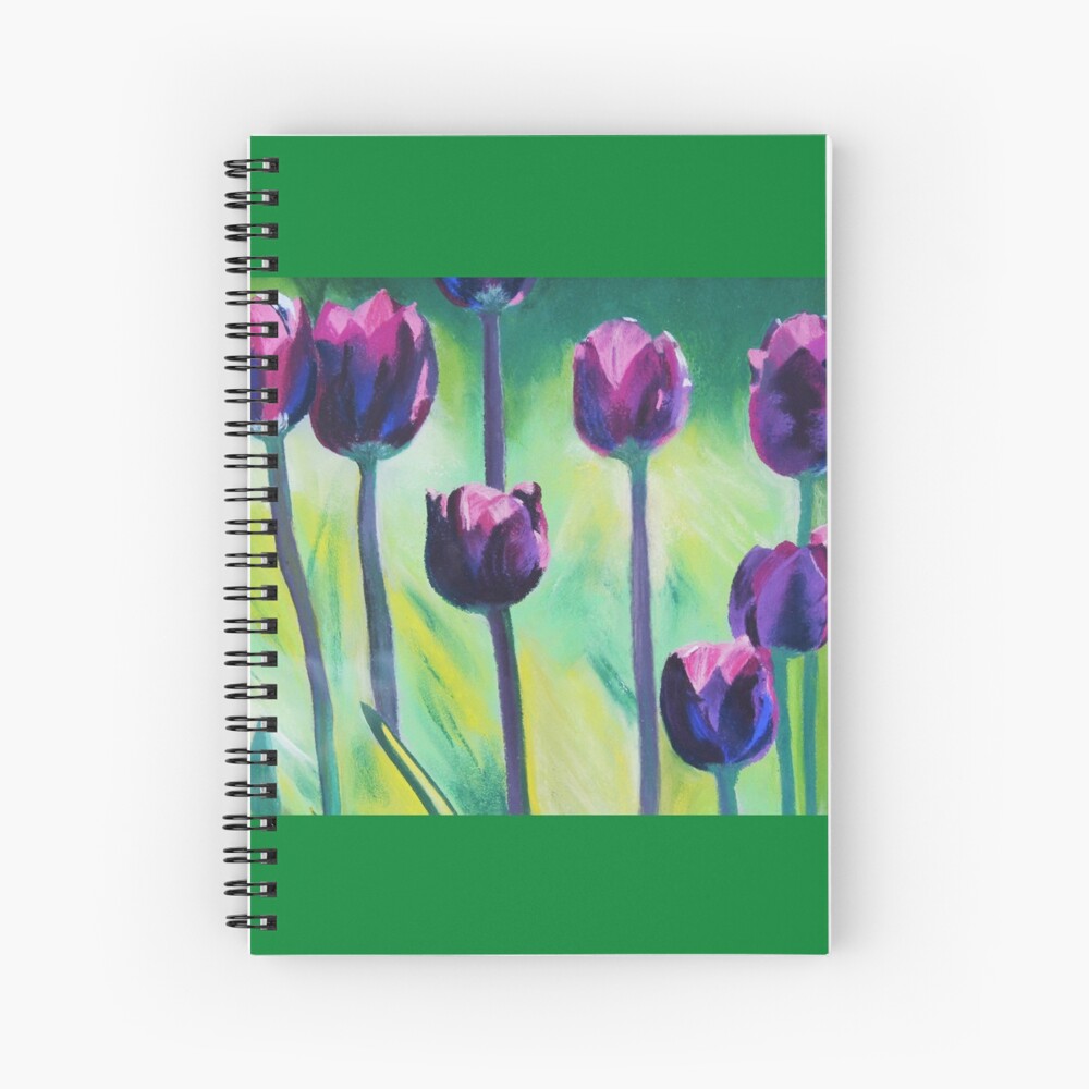 Tulips Aglow Spiral Notebook