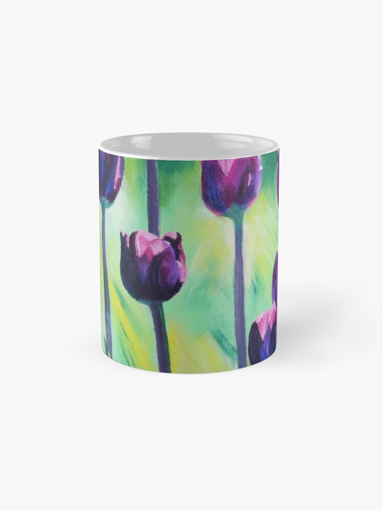 Alternate view of Tulips Aglow Mug