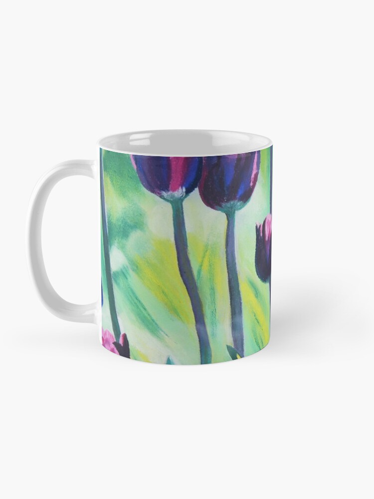 Alternate view of Tulips Aglow Mug