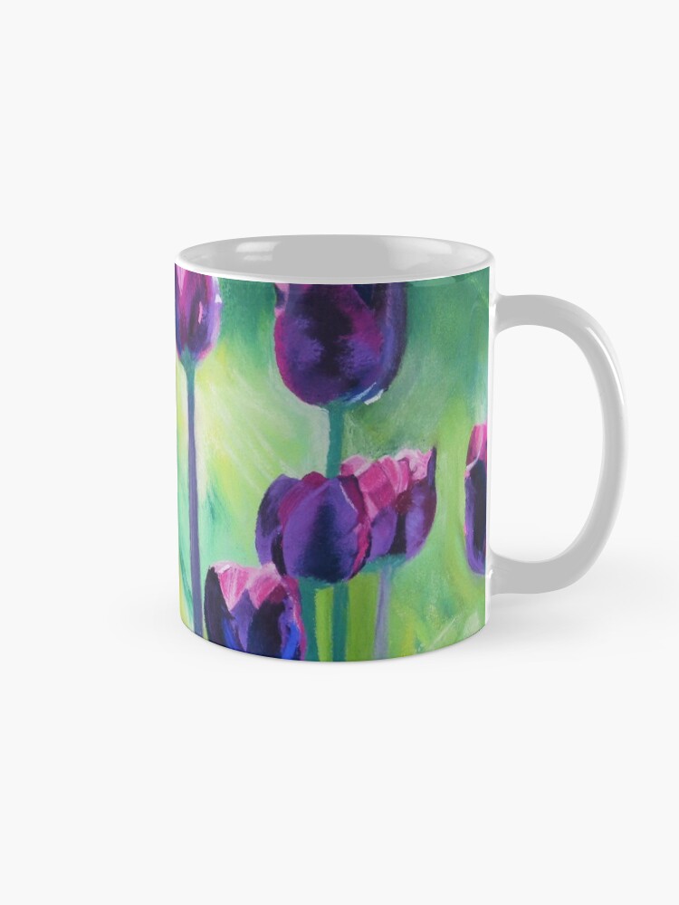 Alternate view of Tulips Aglow Mug