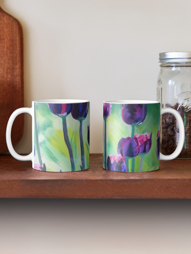 Alternate view of Tulips Aglow Mug