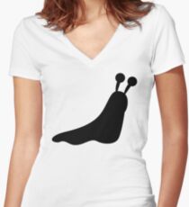 Slug Silhouette Women's Fitted V-Neck T-Shirt