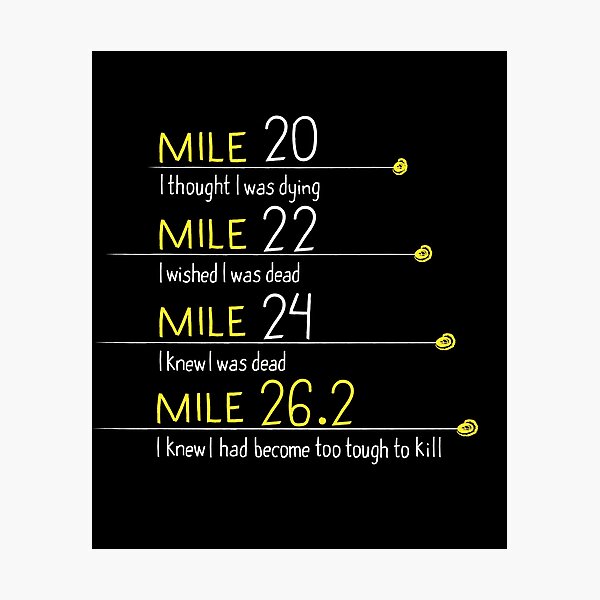 Item preview, Marathon Runner Running Gift Idea Funny Quotes designed and sold by HochBewusst.