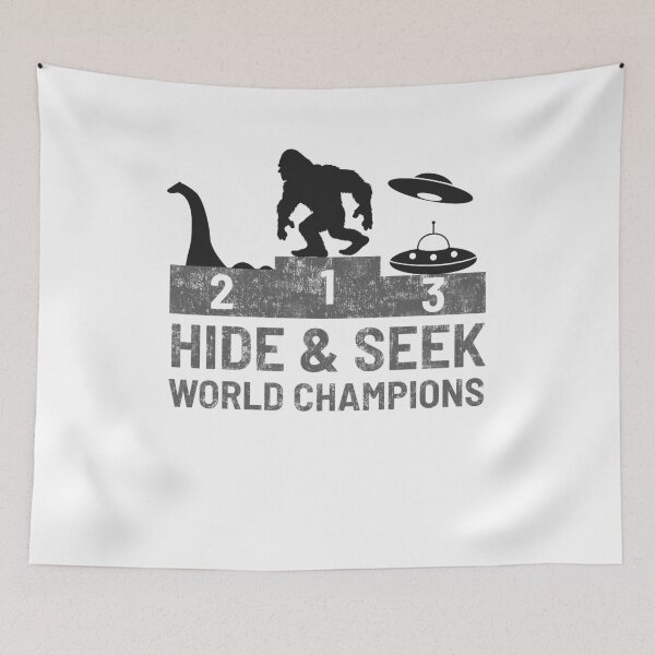 Item preview, Bigfoot UFOs Nessie Hide and Seek World Champion designed and sold by peter2art.