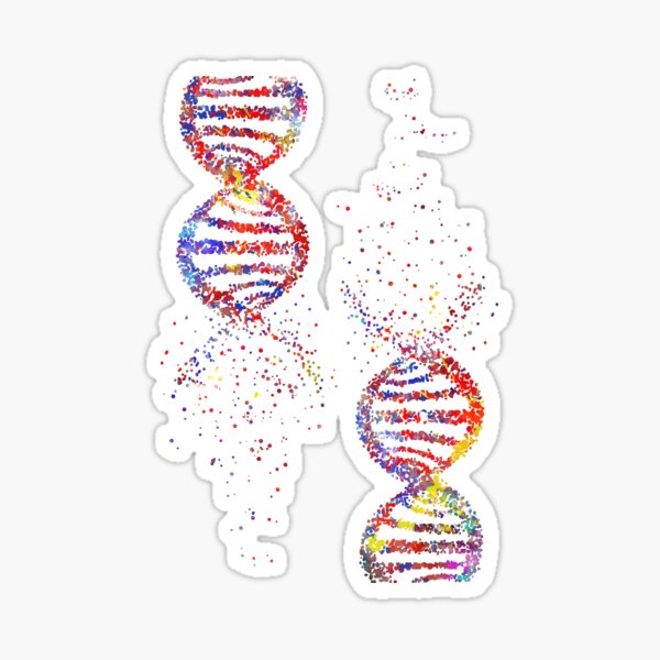 Item preview, The structure of DNA, DNA molecule, watercolor DNA, dna, molecule, dna print, Art Print, dna helix molecule, abstract dna designed and sold by Rosaliartbook.