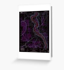 USGS TOPO Map Louisiana LA Bayou Current 331384 1998 24000 Inverted Greeting Card