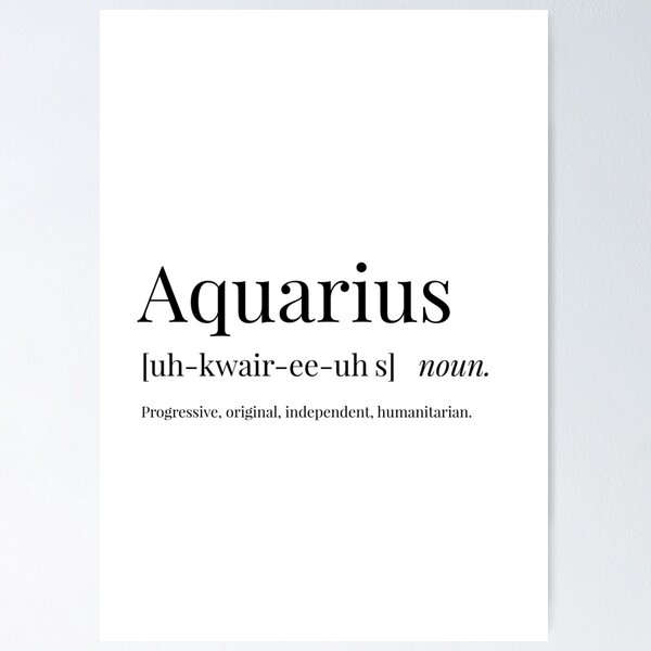 Item preview, Aquarius Definition designed and sold by Defining Prints.
