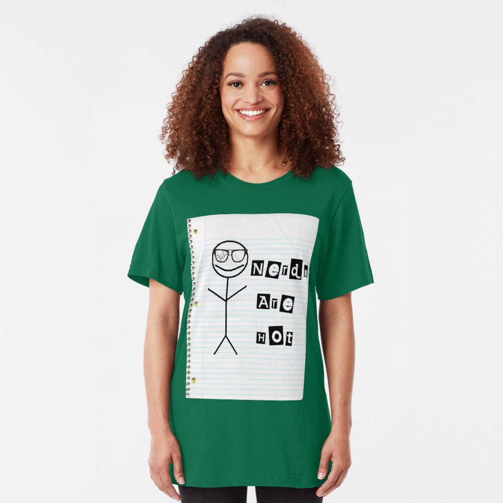 Nerds Are Hot Slim Fit T-Shirt