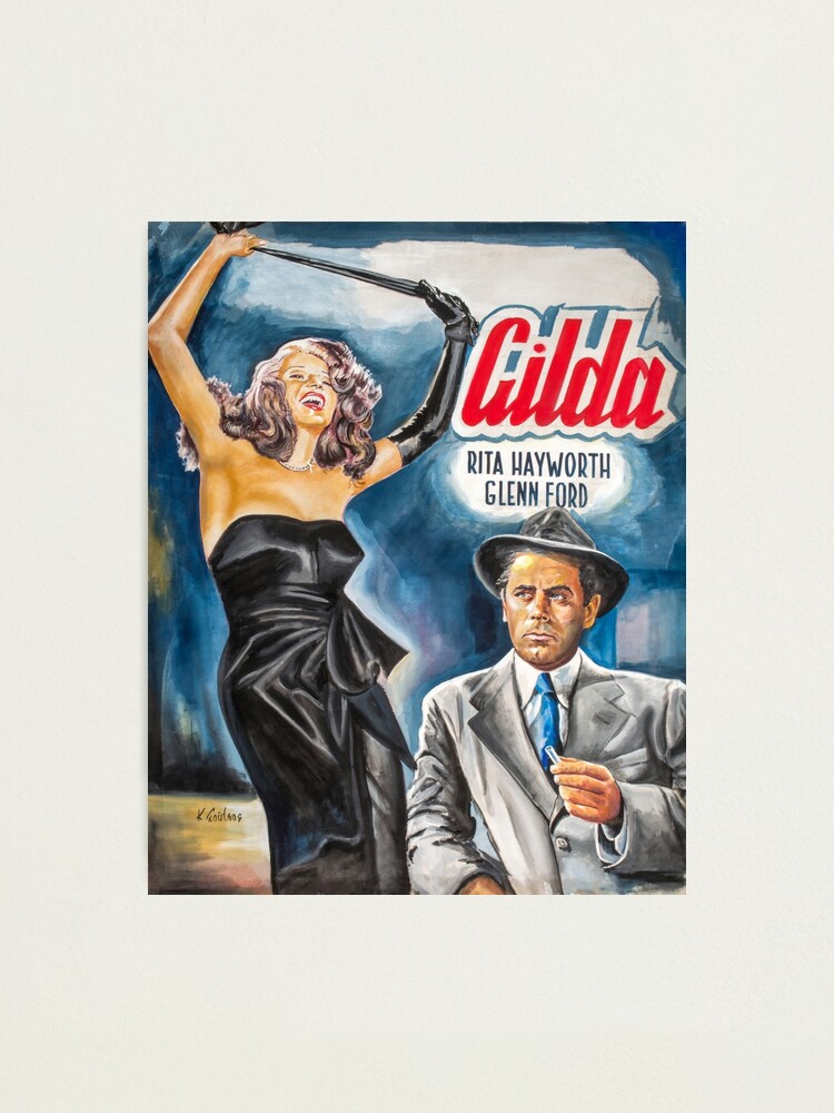 Gilda Rita Hayworth cult movie poster print