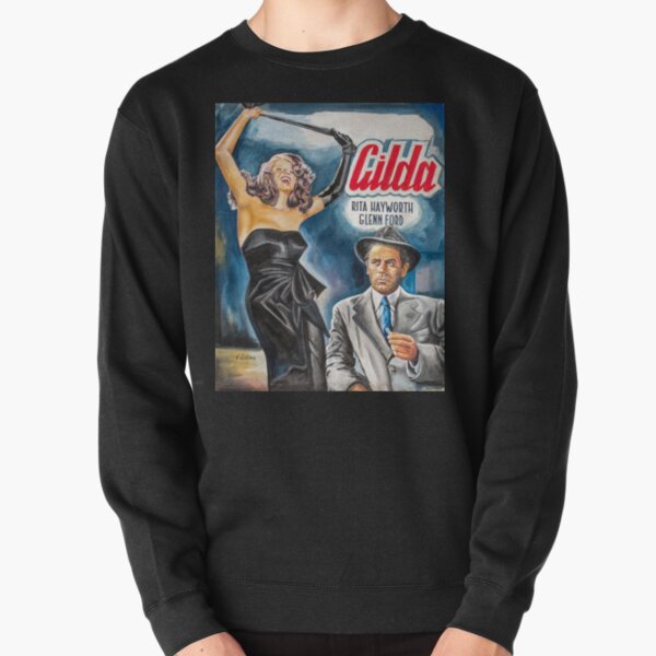 Gilda, Rita Hayworth painting movie art poster Pullover Sweatshirt