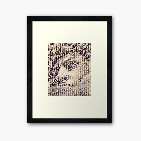 Head of David Framed Art Print