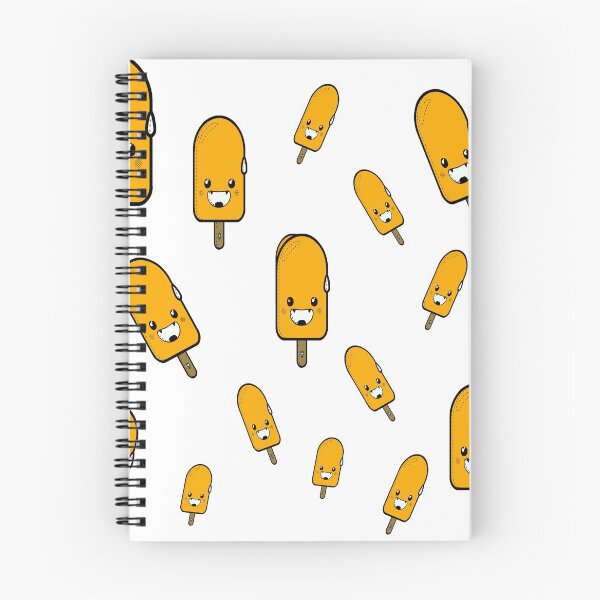 Item preview, All Over Kawaii Orange Popsicle Pattern designed and sold by SerpentSkyArts.
