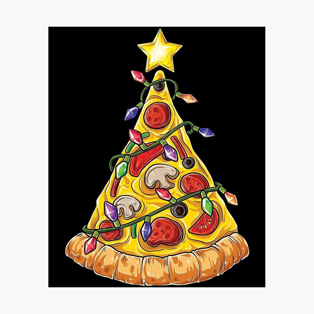 christmas pizza shirt