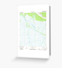 USGS TOPO Map Louisiana LA Bayou Cocodrie 331379 1964 24000 Greeting Card
