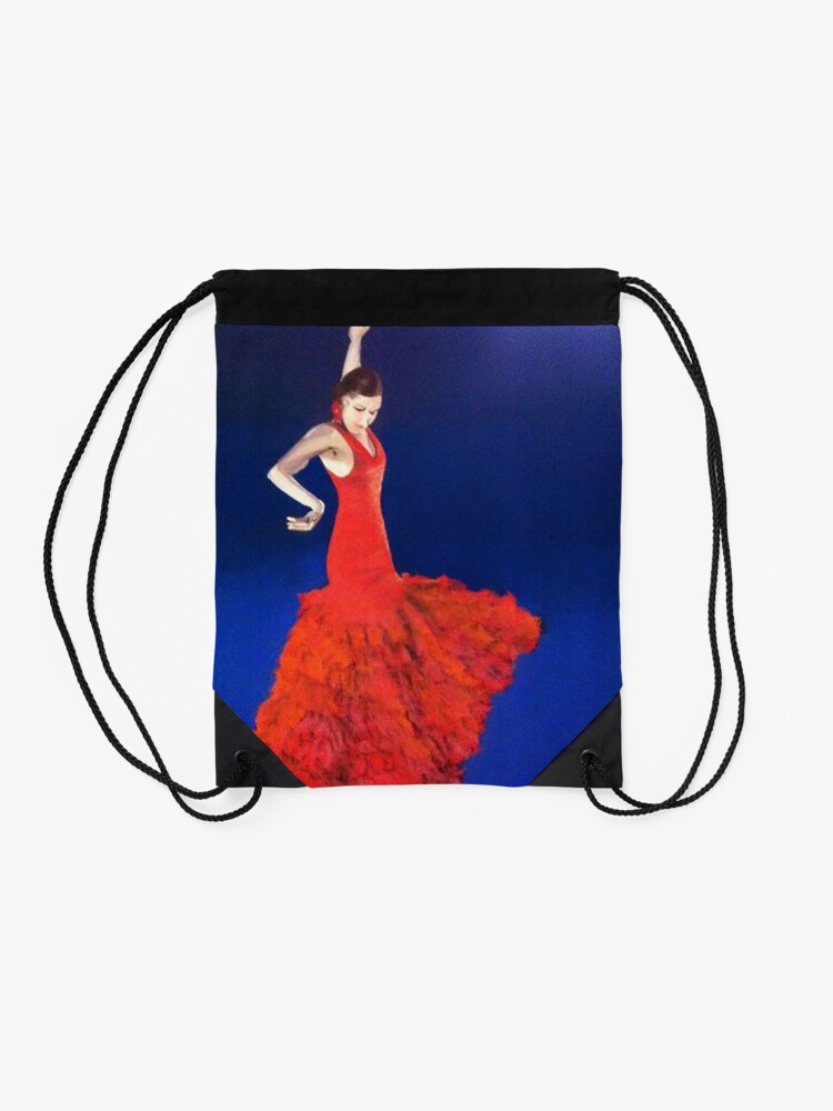 Alternate view of Dramatic Dance Drawstring Bag