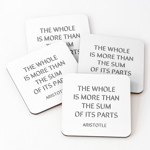 Item preview, Aristotle Quote - The whole is more than the sum of its parts - Greek Philosophy designed and sold by Inspirationmotivation.