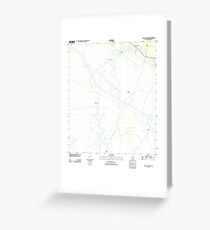 USGS TOPO Map Louisiana LA Bayou Cocodrie 20120326 TM Greeting Card